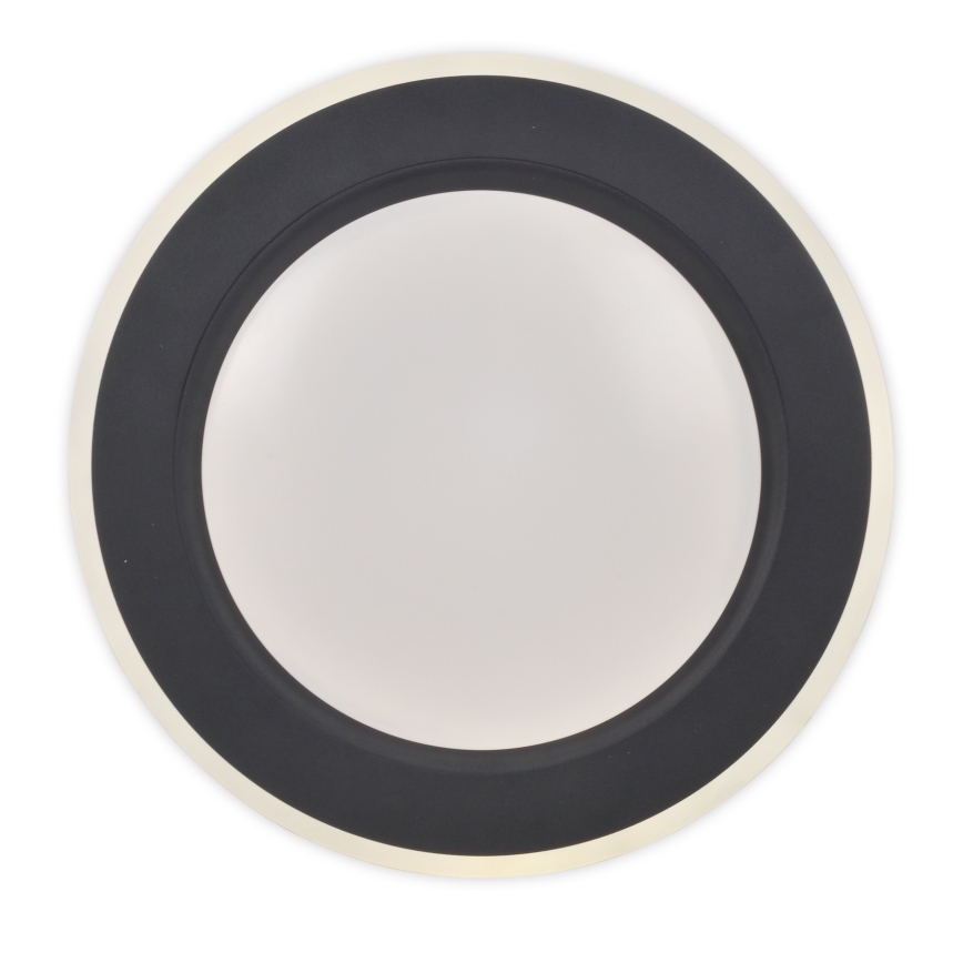 Top Light - LED Stmívatelné stropní svítidlo NORMAN LED/51W/230V pr. 39 cm černá + dálkové ovládání