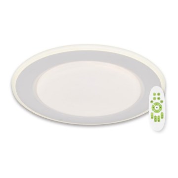 Top Light - LED Stmívatelné stropní svítidlo NORMAN LED/51W/230V pr. 39 cm bílá + dálkové ovládání