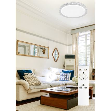 Top Light - LED Stmívatelné stropní svítidlo SAFIR LED/51W/230V 3000-6500K pr. 48 cm + dálkové ovládání