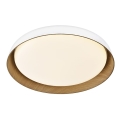 Top Light - LED Stmívatelné stropní svítidlo SATELLITE LED/36W/230V 3000-6500K pr. 43 cm bílá/hnědá + dálkové ovládání