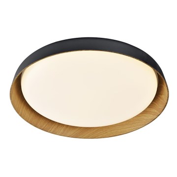 Top Light - LED Stmívatelné stropní svítidlo SATELLITE LED/36W/230V 3000-6500K pr. 43 cm černá/hnědá + dálkové ovládání