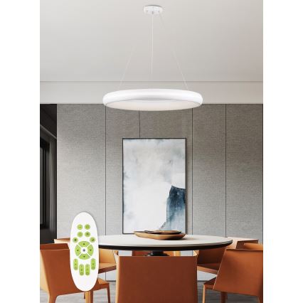 Top Light - LED Stmívatelný lustr na lanku FUTURA LED/60W/230V bílá + dálkové ovládání