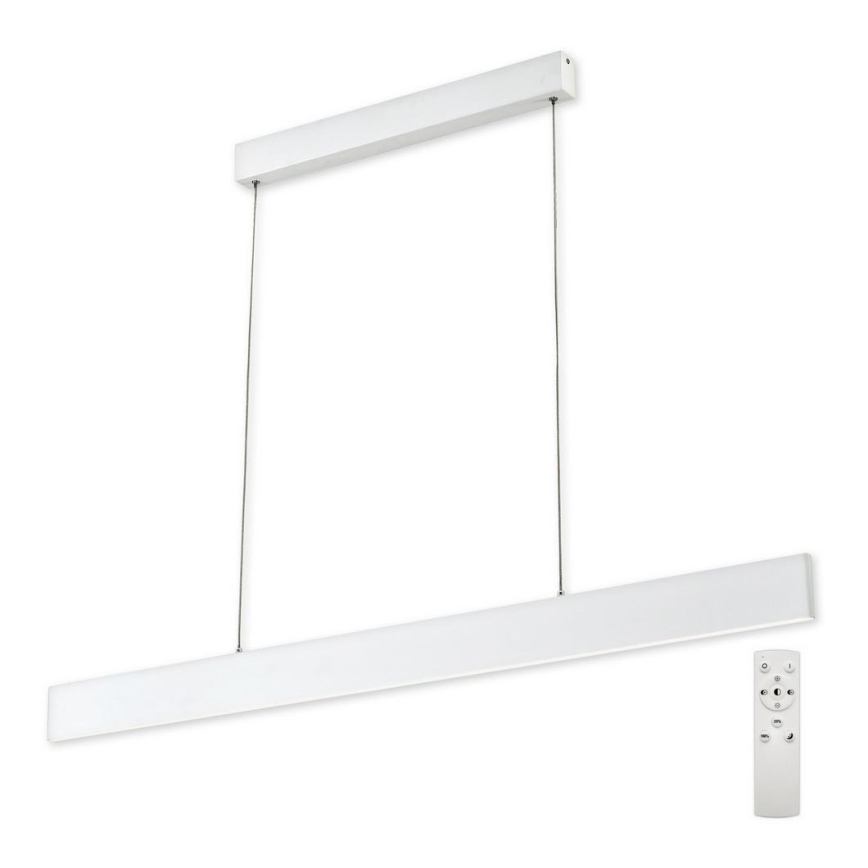 Top Light - LED Stmívatelný lustr na lanku LINE LED/30W/230V bílá + dálkové ovládání