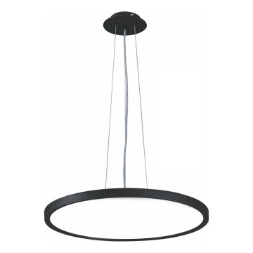 Top Light - LED Stmívatelný lustr na lanku REVIT LED/50W/230V 3000-6500K pr. 60 cm černá + dálkové ovládání