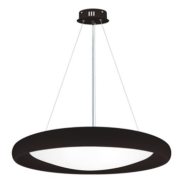 Top Light - LED Stmívatelný lustr na lanku SALERNO LED/60W/230V 3000-6500K pr. 60 cm černá + dálkové ovládání