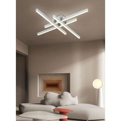 Top Light - LED Stmívatelný přisazený lustr CROSS LED/50W/230V 3000-6500K + dálkové ovládání