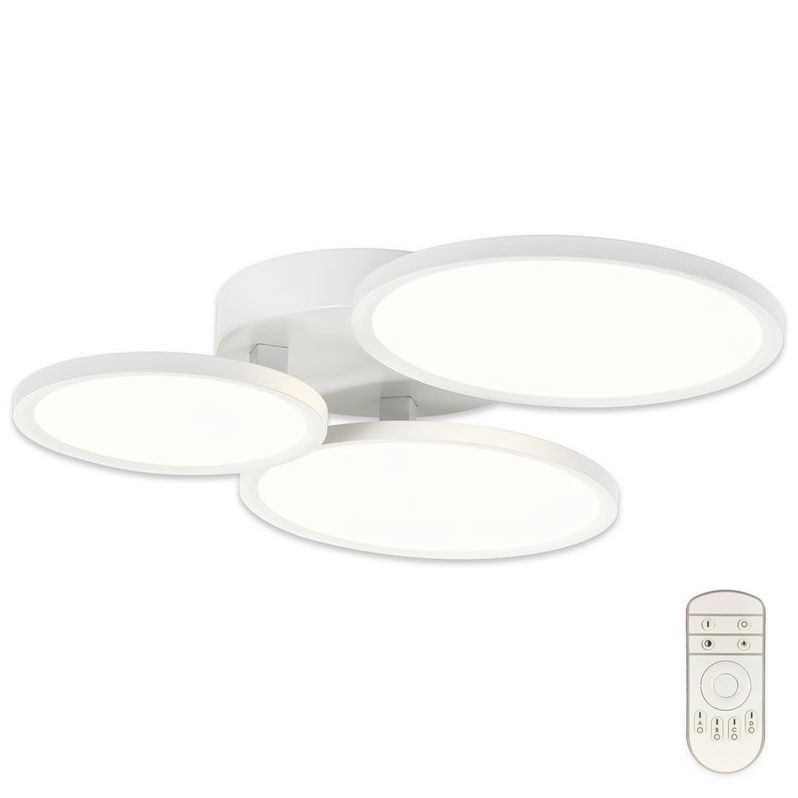 Top Light - LED Stmívatelný přisazený lustr MERKUR LED/50W/230V 3000-6500K bílá + dálkové ovládání