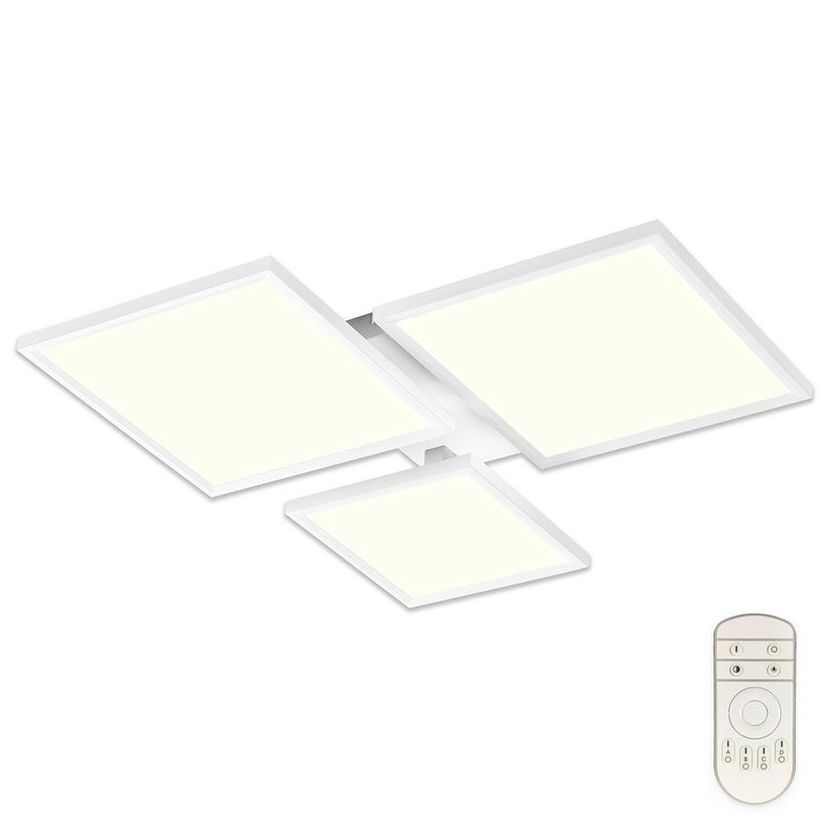 Top Light - LED Stmívatelný přisazený lustr MERKUR LED/50W/230V 3000-6500K bílá + dálkové ovládání