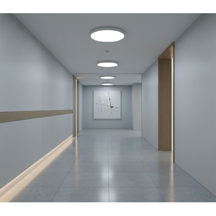 Top Light - LED Stropní svítidlo se senzorem pohybu REVIT LED/12/18/24W/230V 3000/4000/6500K pr. 30 cm bílá