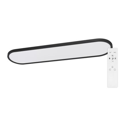 Top Light - LED Stmívatelné stropní přisazené závěsné svítidlo OVAL LED/36W/230V 3000-6500K černá + dálkové ovládání