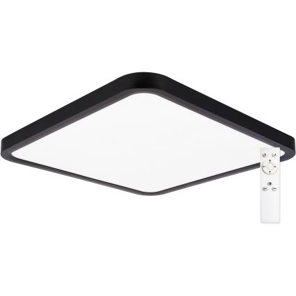 Top Light - LED Stmívatelné stropní svítidlo REVIT LED/36W/230V 3000-6500K 40x40 cm černá + dálkové ovládání