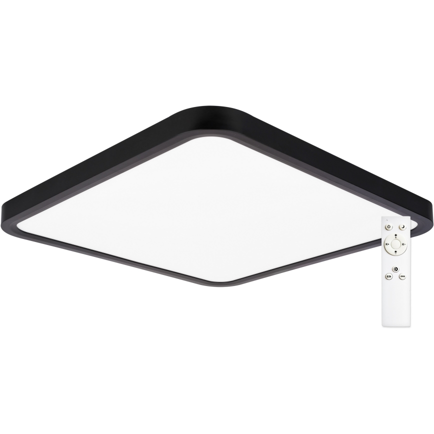Top Light - LED Stmívatelné stropní svítidlo REVIT LED/36W/230V 3000-6500K 40x40 cm černá + dálkové ovládání