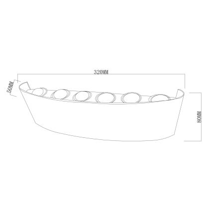 Top Light - LED Venkovní nástěnné svítidlo RAY LED/10W/230V 3000/4000/6500K IP54 bílá