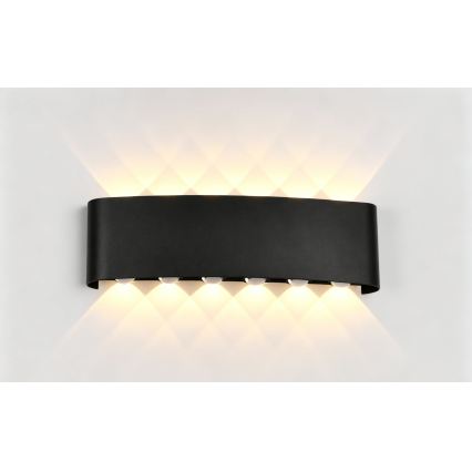 Top Light - LED Venkovní nástěnné svítidlo RAY LED/10W/230V 3000/4000/6500K IP54 černá