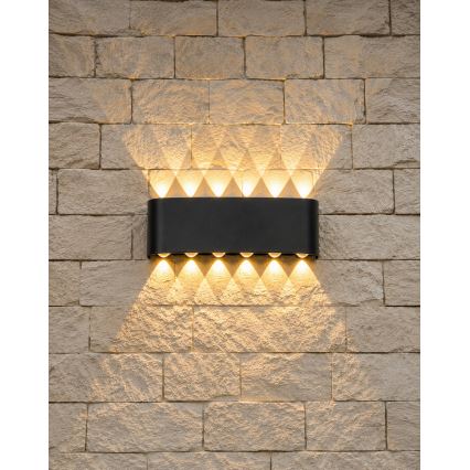 Top Light - LED Venkovní nástěnné svítidlo RAY LED/10W/230V 3000/4000/6500K IP54 černá