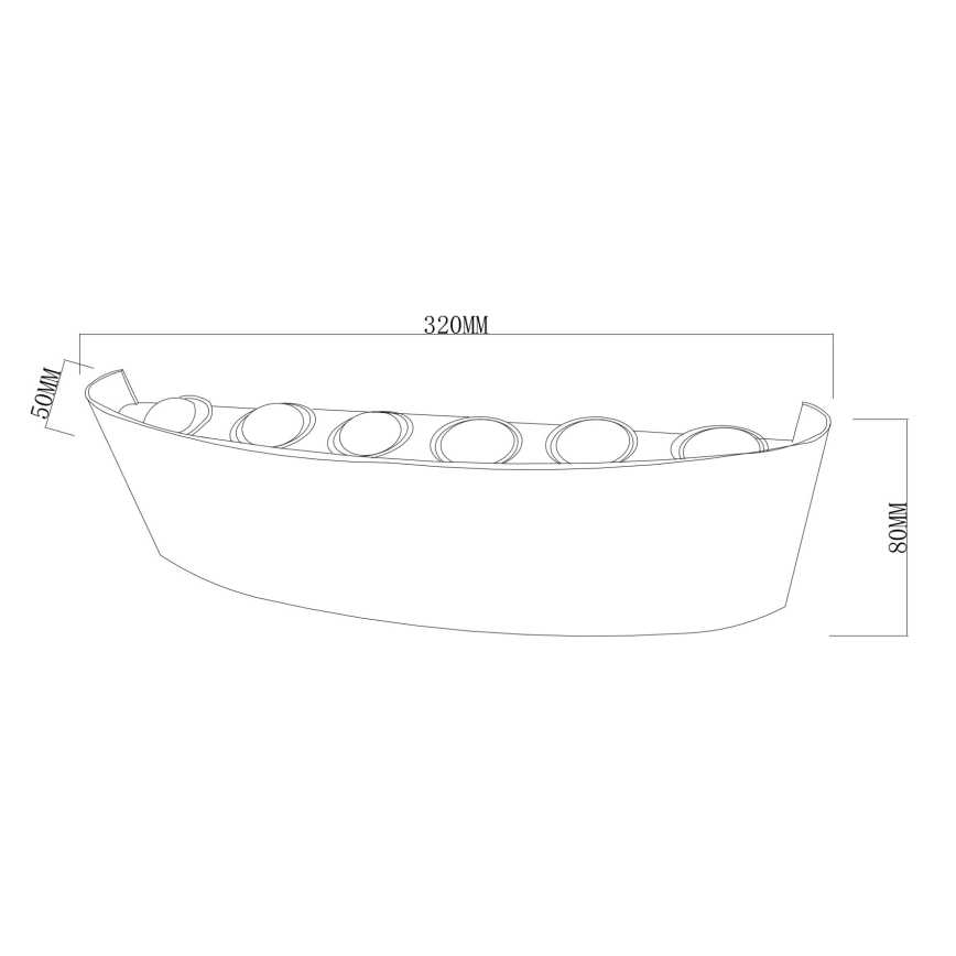 Top Light - LED Venkovní nástěnné svítidlo RAY LED/10W/230V 3000/4000/6500K IP54 černá