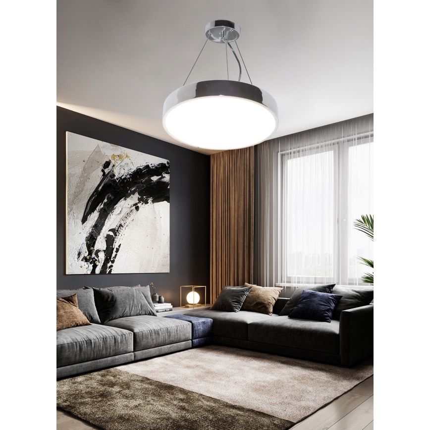 Top Light Metal 40CRZ RC - LED Stmívatelný lustr na lanku METAL LED/51W/230V lesklý chrom + dálkové ovládání
