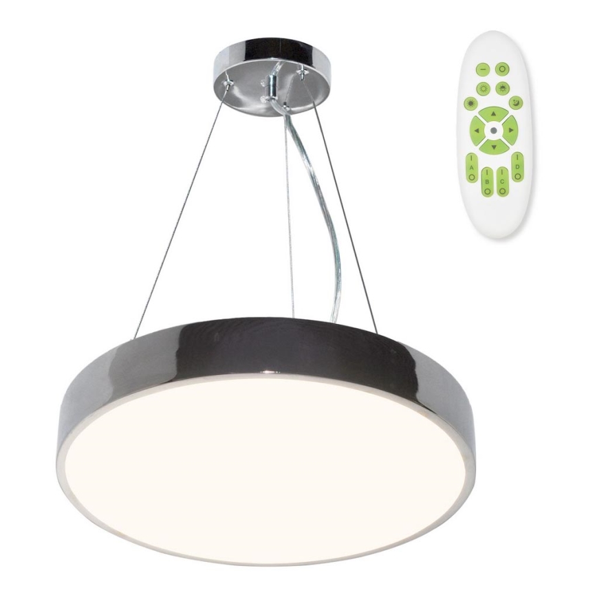 Top Light Metal 40CRZ RC - LED Stmívatelný lustr na lanku METAL LED/51W/230V lesklý chrom + dálkové ovládání