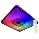 Top Light Rainbow H RC - LED RGB Stmívatelné stropní svítidlo RAINBOW LED/24W/230V hranatý + dálkové ovládání
