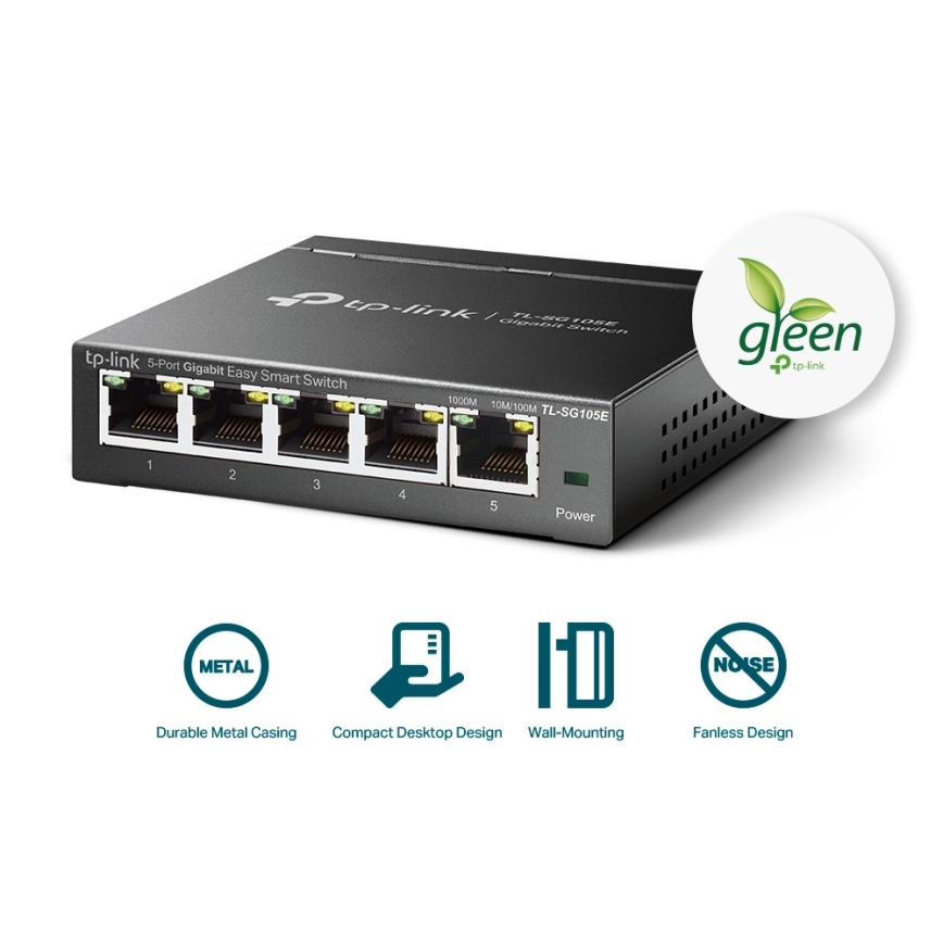 TP-Link - 5portový gigabitový Easy Smart switch