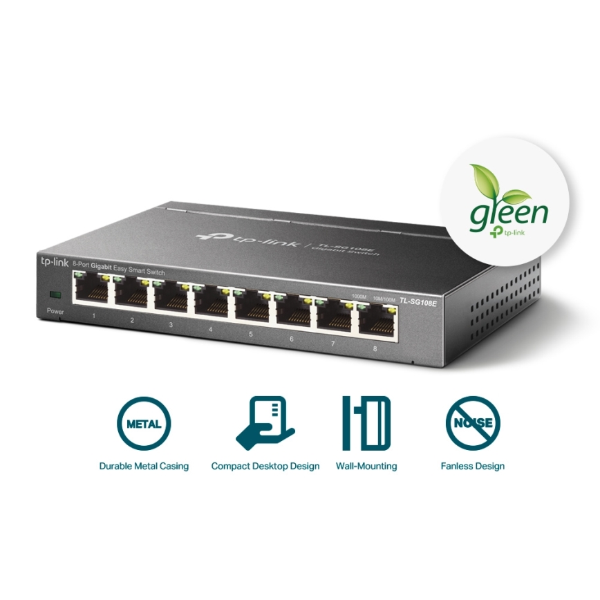 TP-Link - 8portový gigabitový Easy Smart switch