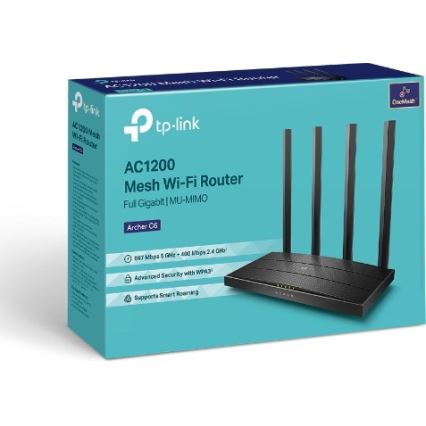 TP-Link - Bezdrátový gigabitový MU-MIMO router Archer C6 V3.2 Wi-Fi