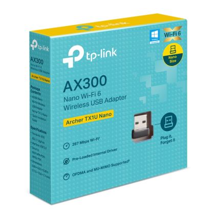 TP-Link - Bezdrátový Wi-Fi 6 USB nano adaptér