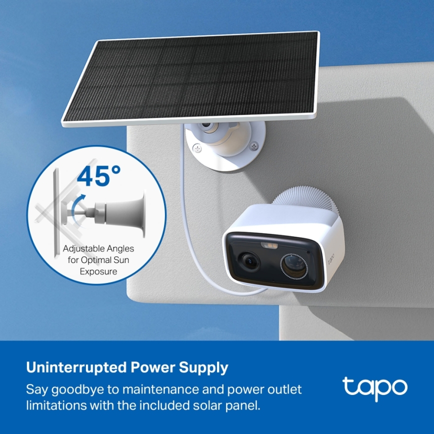 TP-Link - Chytrá solární kamera 5200 mAh 5V IP65 Wi-Fi