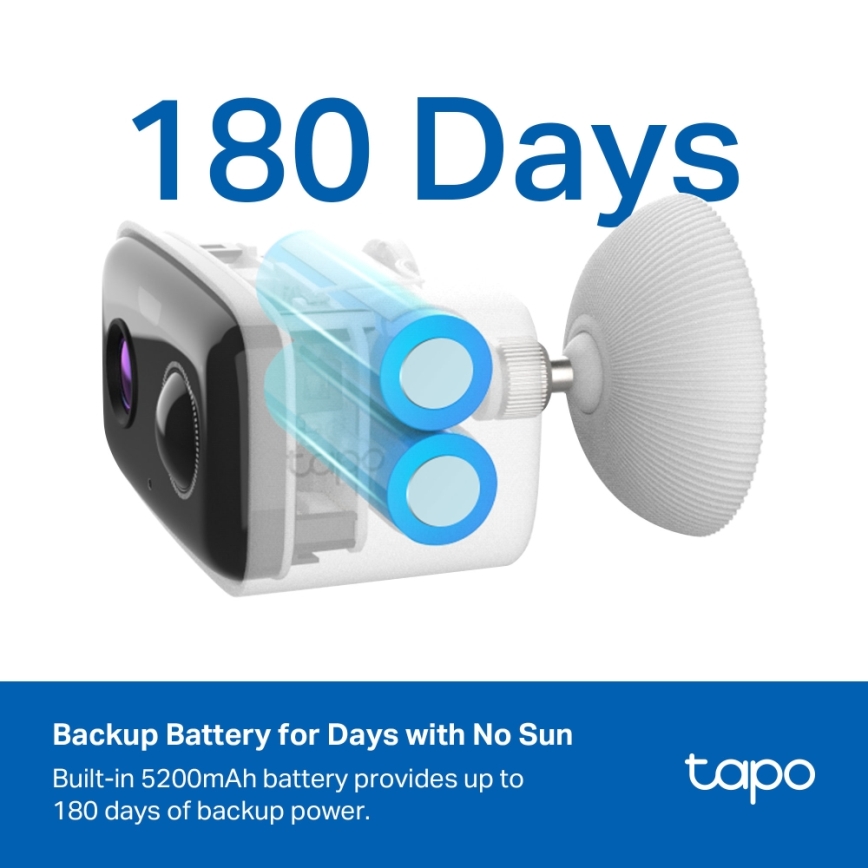 TP-Link - Chytrá solární kamera 5200 mAh 5V IP65 Wi-Fi