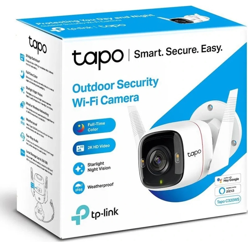 TP-Link - Chytrá venkovní kamera se senzorem IP66 Wi-Fi