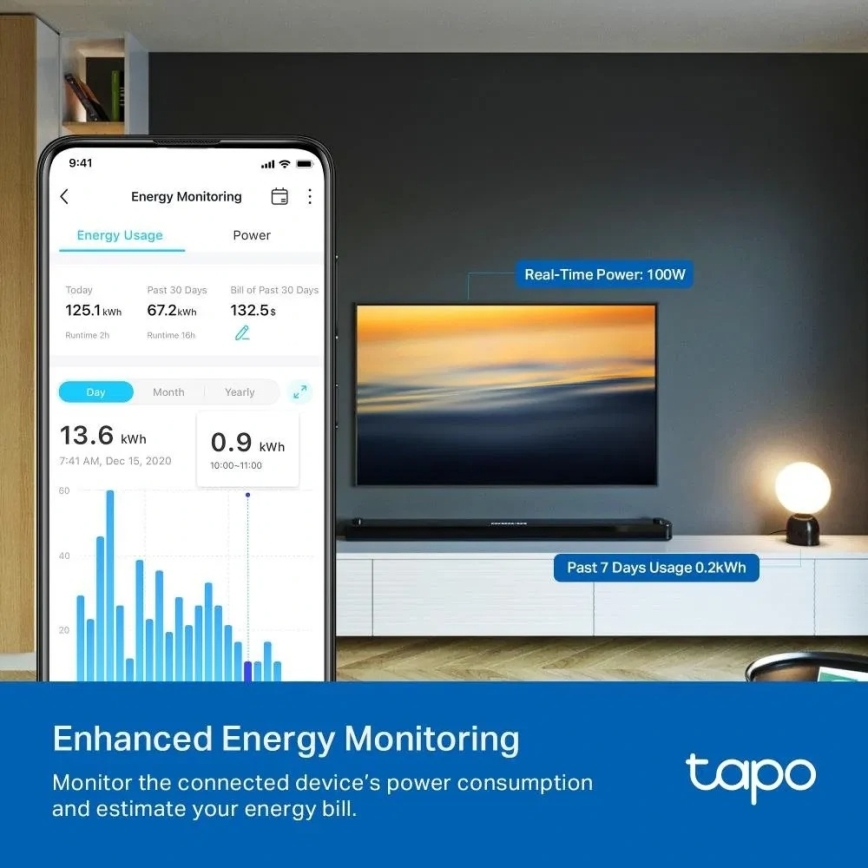 TP-Link - Chytrá zásuvka E MATTER 3690W Wi-Fi