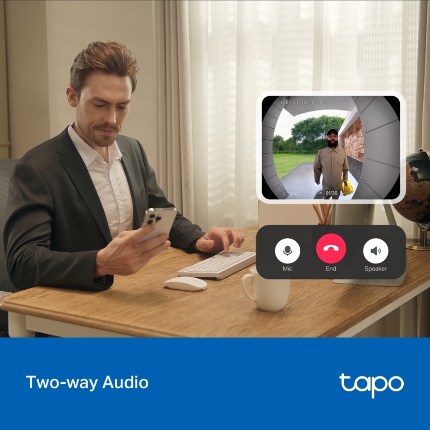 TP-Link - Chytrý mini video zvonek Wi-Fi