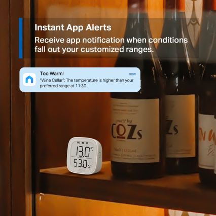 TP-Link - Chytrý monitor pro měření teploty a vlhkosti 2xAAA