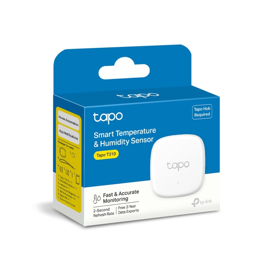 TP-Link - Chytrý senzor pro měření teploty a vlhkosti 1xCR2450 Wi-Fi
