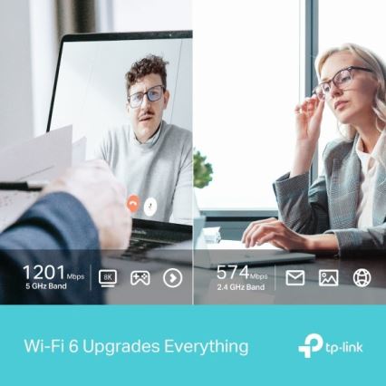 TP-Link - Dvoupásmový bezdrátový USB adaptér s Wi-Fi 6