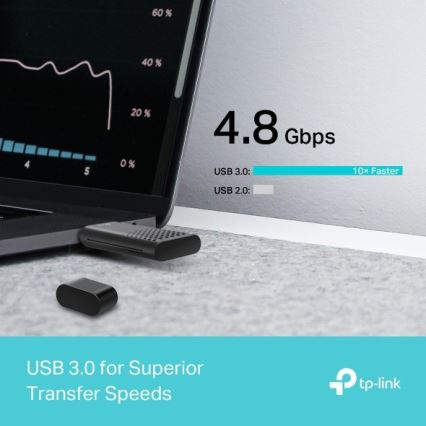 TP-Link - Dvoupásmový bezdrátový USB adaptér s Wi-Fi 6