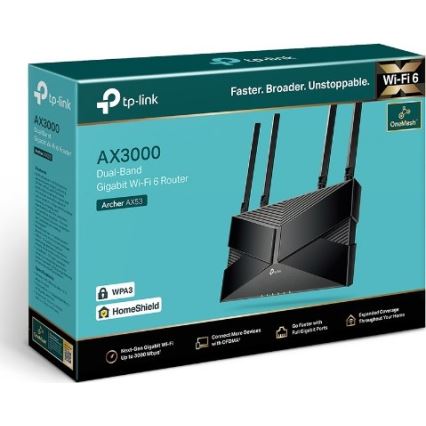 TP-Link - Dvoupásmový gigabitový Wi-Fi 6 router Archer AX53