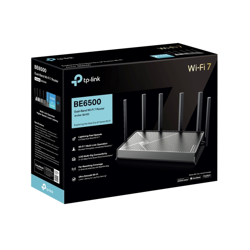 TP-Link - Dvoupásmový Wi-Fi 7 router Archer BE400