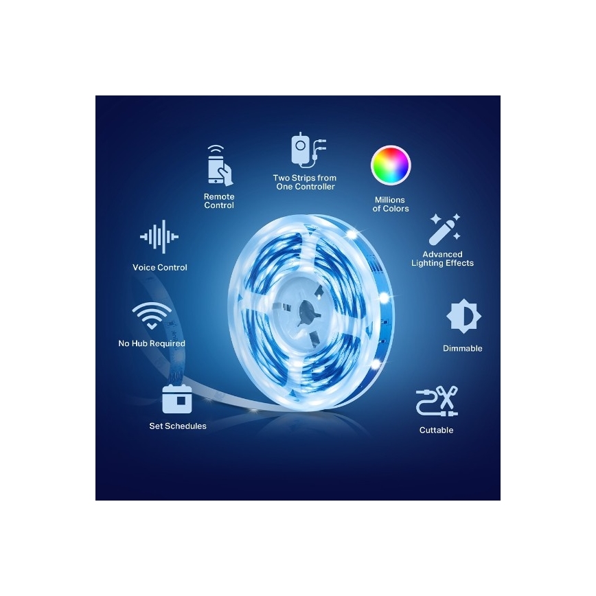 TP-Link - LED RGBW Stmívatelný pásek 5 m LED/20,5W/230V Wi-Fi