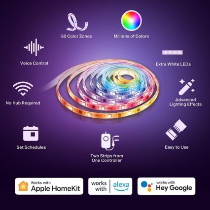 TP-Link - LED RGBW Stmívatelný pásek 5 m LED/24W/230V Wi-Fi