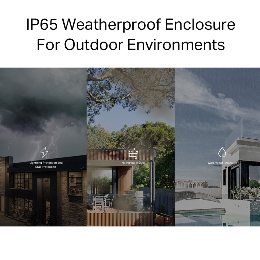 TP-Link - Outdoor/Indoor Mesh Wi-Fi 6 Unit