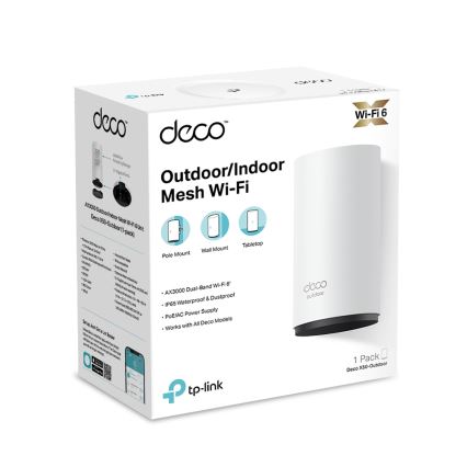 TP-Link - Outdoor/Indoor Mesh Wi-Fi 6 Unit