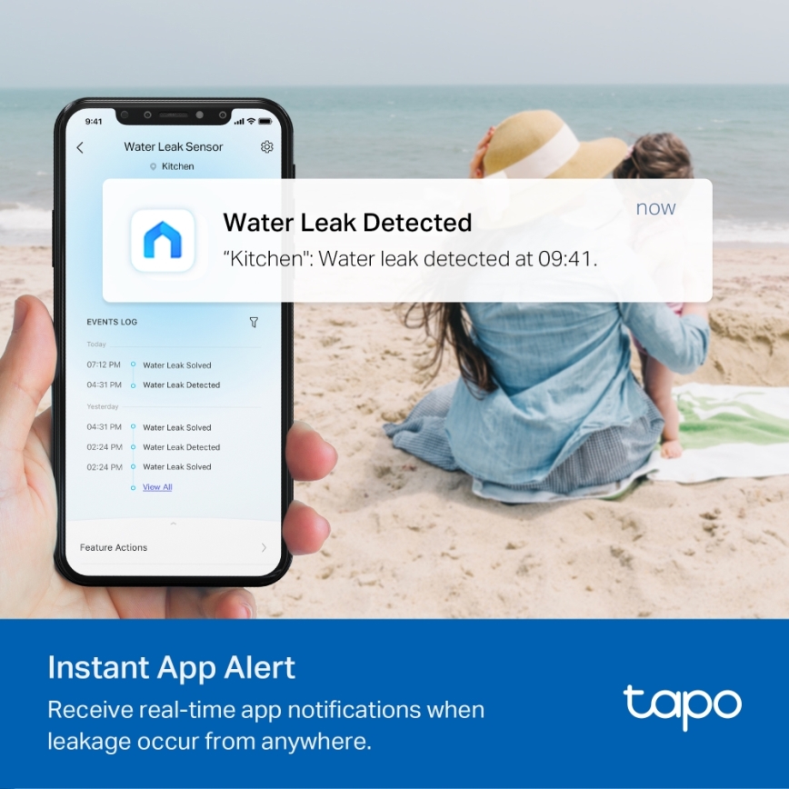 TP-Link - Smart snímač úniku vody 2xAAA
