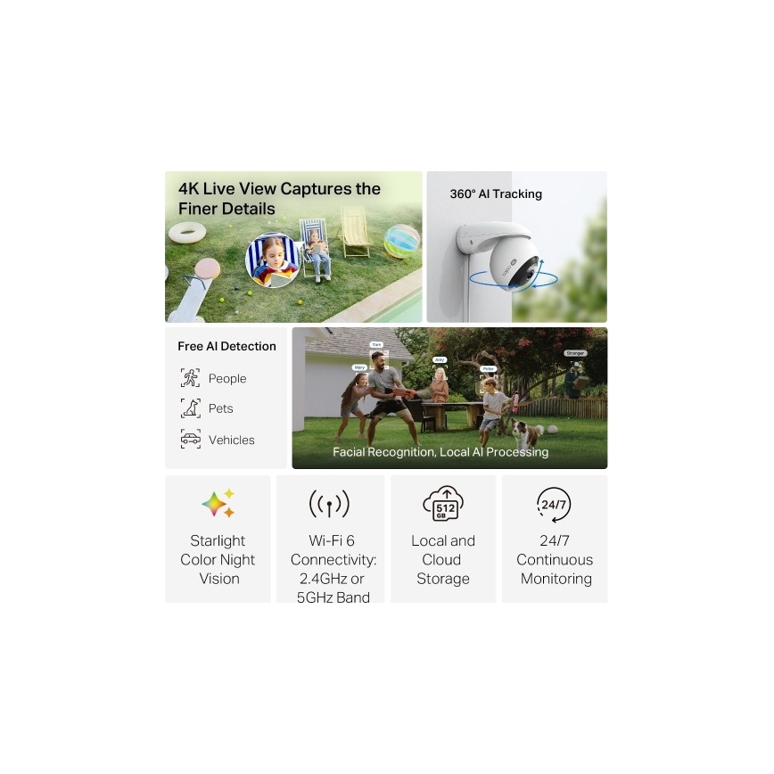 TP-Link - Venkovní kamera IP66 Wi-Fi