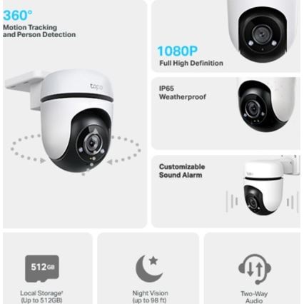 TP-Link - Venkovní kamera se senzorem IP65 Wi-Fi