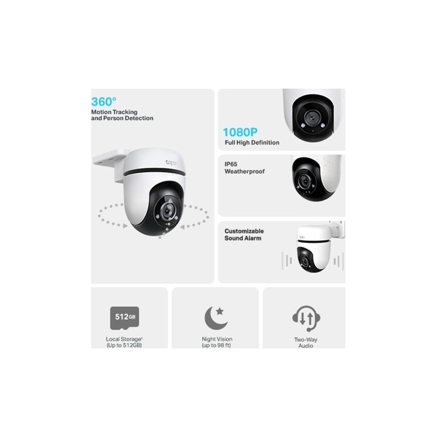 TP-Link - Venkovní kamera se senzorem IP65 Wi-Fi