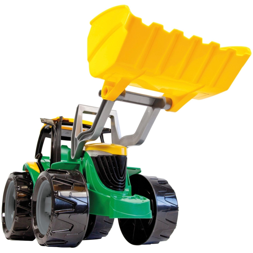Traktor se lžící 65 cm zelená/žlutá