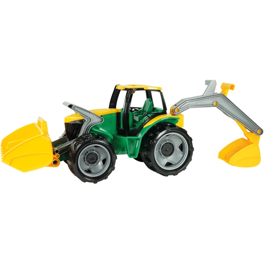 Traktor se lžící 65 cm zelená/žlutá