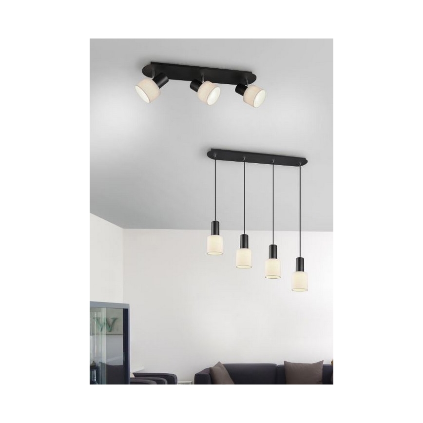 Trio - Bodové svítidlo WAILER 3xGU10/5W/230V černá