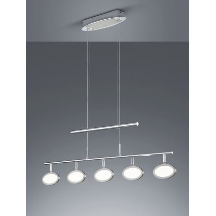 Trio - LED Lustr na lanku DUELLANT 5xLED/4,3W/230V